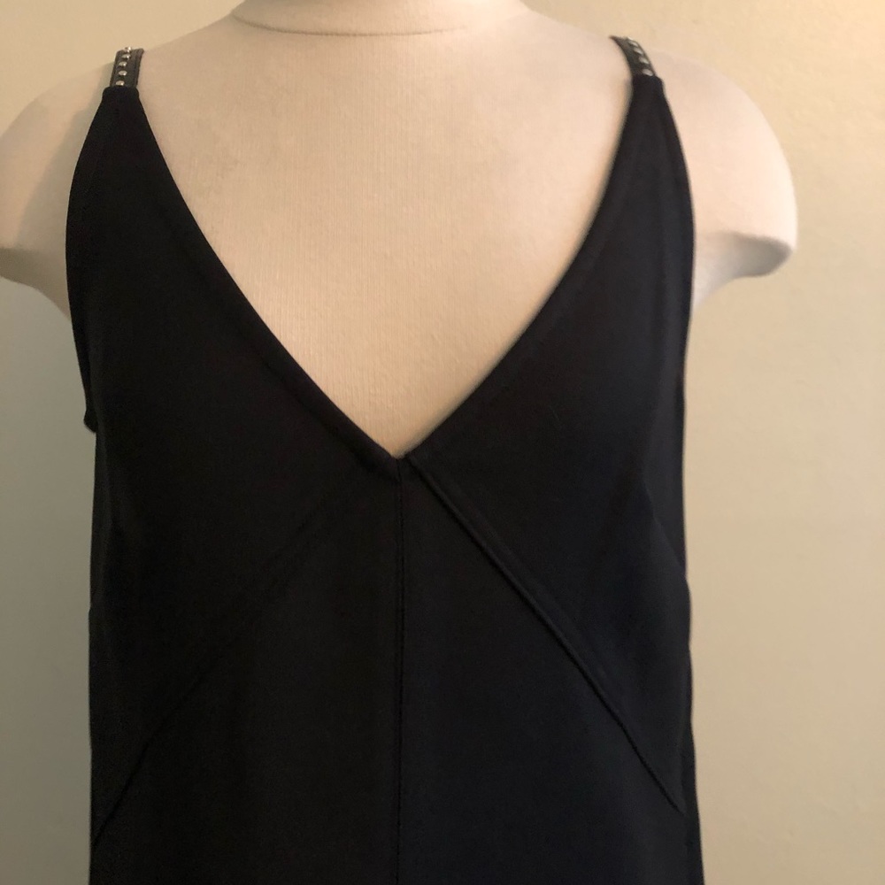 Helmut Lang Black Studded Sleeves Dress • Size 6 • NWT • $520 Retail - Picture 4 of 9